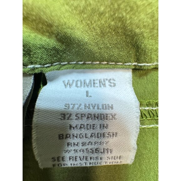 Alpine Design Womens Capri Pants Size L Green Outdoors Lightweight Stretch - Picture 3 of 13